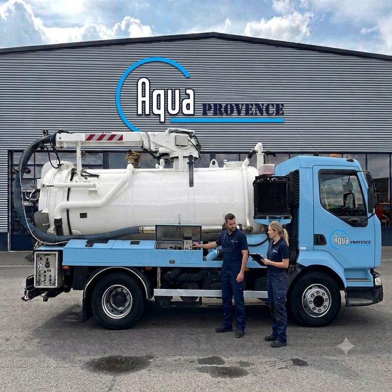 Camion hydrocureur AQUASUD — vidange et débouchage autour de Gignac-la-Nerthe